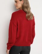 elsa.m by may Pulover Bordeaux din Viscoză Decorat cu Ursuleț și Paiete Lilimi
