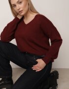 elsa.m by may Pulover Bordo din Bumbac Oversize Yorate