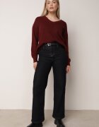 elsa.m by may Pulover Bordo din Bumbac Oversize Yorate