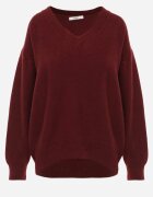elsa.m by may Pulover Bordo din Bumbac Oversize Yorate