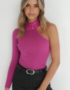 elsa.m by may Pulover Fucsia pe Un Umar din Tricot Reiat Kennet