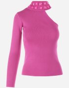 elsa.m by may Pulover Fucsia pe Un Umar din Tricot Reiat Kennet