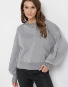 elsa.m by may Pulover Gri cu o Croială Clasică cu Fir Metalic Auliana