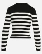 elsa.m by may Pulover Negru din Tricot reiat cu Perne în umeri Lefela