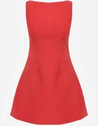 elsa.m by may Rochie ajustată fără mâneci cu decolteu la spate Caleon Roșie