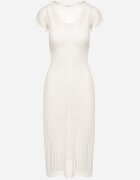 elsa.m by may Rochie albă decupată cu mânecă scurtă și jupon Zeliana