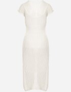 elsa.m by may Rochie albă decupată cu mânecă scurtă și jupon Zeliana