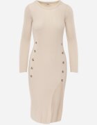 elsa.m by may Rochie Bej deschis Tricotată Amathestra