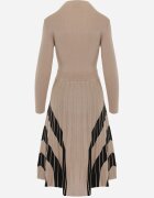 elsa.m by may Rochie Bej din Viscoză cu bază plisată Zila