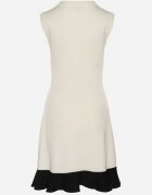 elsa.m by may Rochie bej din viscoză cu croială evazată în stil retro Saniera