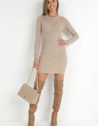 elsa.m by may Rochie bej închis tricotată Olomeda