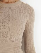 elsa.m by may Rochie bej închis tricotată Olomeda