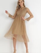 elsa.m by may Rochie bej închisă Describi