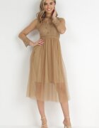 elsa.m by may Rochie bej închisă Describi