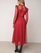 elsa.m by may Rochie Bordo cu Dantelă și Tul Nemila
