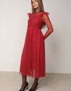 elsa.m by may Rochie Bordo cu Dantelă și Tul Nemila
