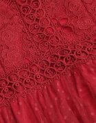 elsa.m by may Rochie Bordo cu Dantelă și Tul Nemila