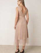 elsa.m by may Rochie Cloș Bej închis Din tul Cu dantelă Celila