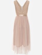 elsa.m by may Rochie Cloș Bej închis Din tul Cu dantelă Celila