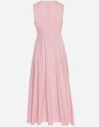 elsa.m by may Rochie Cloș Roză cu Bumbac și Viscoză Decorată cu Crăpătură pe Picior Devirael
