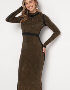 elsa.m by may Rochie Czarno-Aurie Maxi în Ținte Strălucitoare Sablette