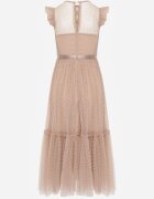 elsa.m by may Rochie de cocktail Bej cu bust din dantelă și fustă din tul Sleda