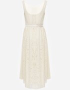 elsa.m by may Rochie de seară din dantelă cu vâscoză bumbac și curea Sabose Bej