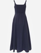 elsa.m by may Rochie Evazată Bleumarin cu bumbac vâscoză și nasturi Appeia