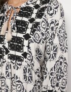 elsa.m by may Rochie Evazată Neagră cu Viscoză și Volan Efanelisa