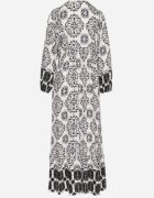 elsa.m by may Rochie Evazată Neagră cu Viscoză și Volan Efanelisa