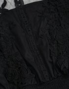 elsa.m by may Rochie Evazată Neagră de Tul cu Dantelă Llaudia
