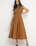 elsa.m by may Rochie Maro Tip cămașă din bumbac cu buzunare decorative Savarette