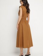 elsa.m by may Rochie Maro Tip cămașă din bumbac cu buzunare decorative Savarette