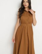 elsa.m by may Rochie Maro Tip cămașă din bumbac cu buzunare decorative Savarette