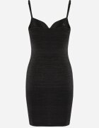 elsa.m by may Rochie Neagră Ajustată cu Fir Sclipitor Elizia