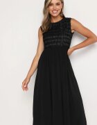 elsa.m by may Rochie Neagră Cintrată fără mâneci cu evazare și elastic în talie Vimareth