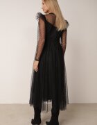 elsa.m by may Rochie neagră cu dantelă și tul Nemila