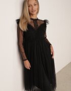 elsa.m by may Rochie neagră cu dantelă și tul Nemila