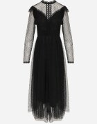 elsa.m by may Rochie neagră cu dantelă și tul Nemila