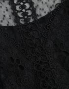 elsa.m by may Rochie neagră cu dantelă și tul Nemila