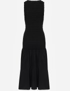 elsa.m by may Rochie neagră încrețită Fără mâneci cu talie coborâtă Natirea