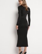 elsa.m by may Rochie Neagră Maxi cu Ținte Sclipitoare Sablette