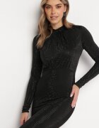 elsa.m by may Rochie Neagră Maxi cu Ținte Sclipitoare Sablette