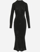 elsa.m by may Rochie Neagră Maxi cu Ținte Sclipitoare Sablette