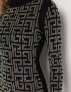 elsa.m by may Rochie Neagră Mini cu Model Geometric cu Paiete Acatina
