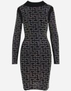 elsa.m by may Rochie Neagră Mini cu Model Geometric cu Paiete Acatina