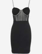 elsa.m by may Rochie Neagră mulată cu parte superioară de tip corset Tisi