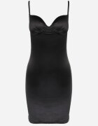 elsa.m by may Rochie Neagră Mulată din Satin Nakure