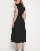 elsa.m by may Rochie Neagră tip cămașă cu curea Devikka