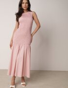 elsa.m by may Rochie Roz Încrețită Fără Mâneci cu Talie Joasă Natirea
